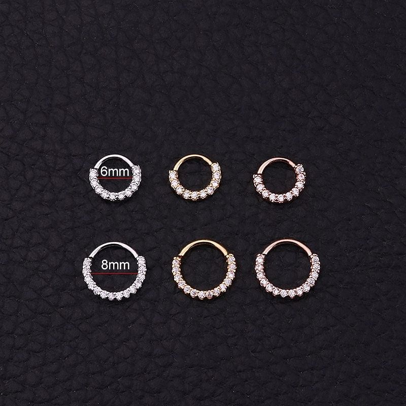 Tragus Hoop Nose Piercing Earrings - Surgical steel