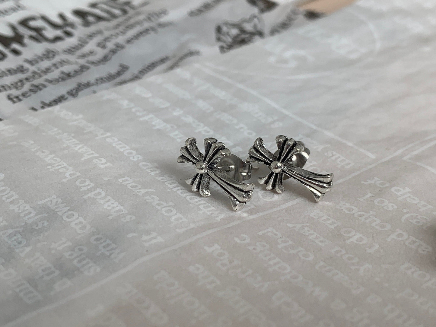 Punk Unique Cross Earrings -