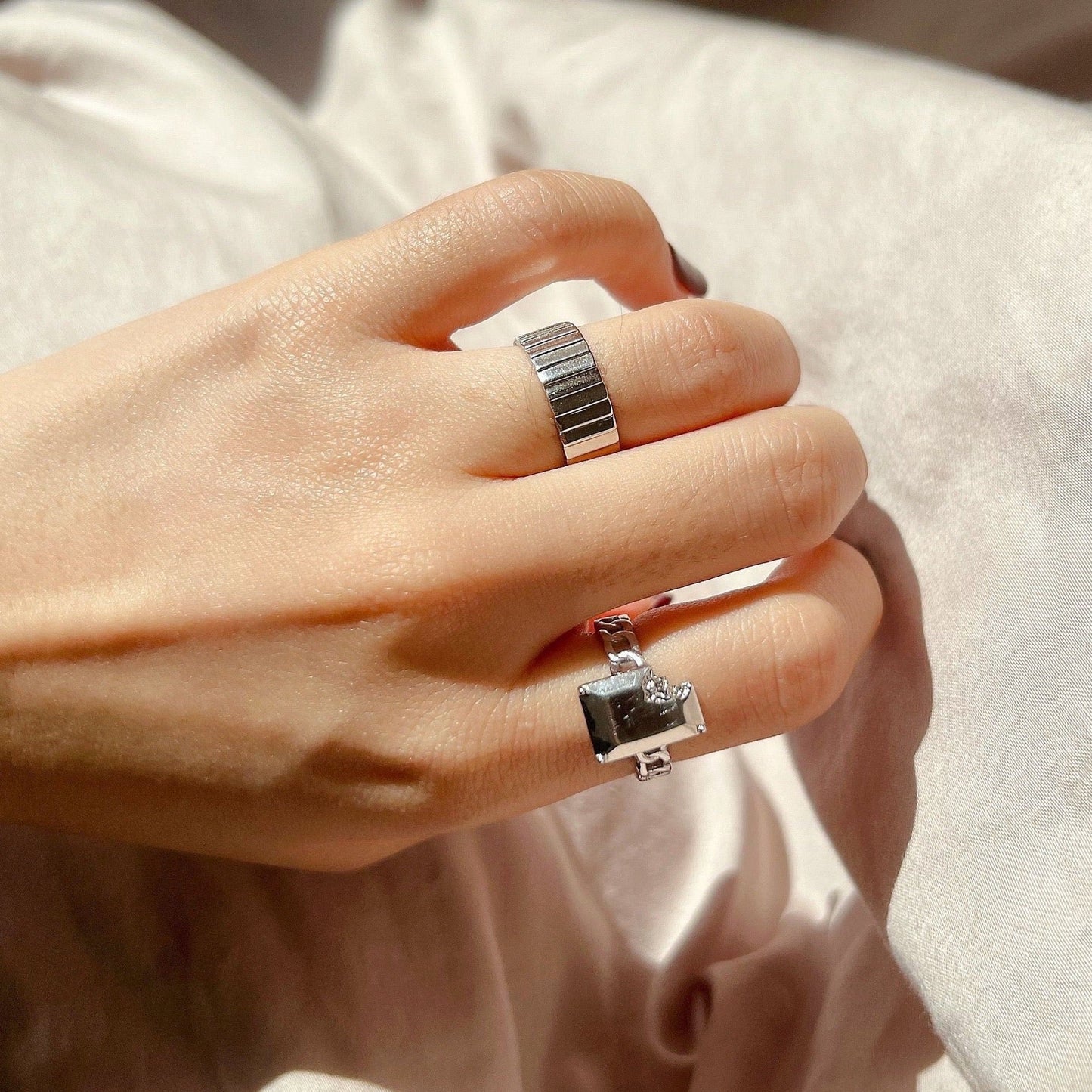 Stacking Modern Rings - Sterling Silver