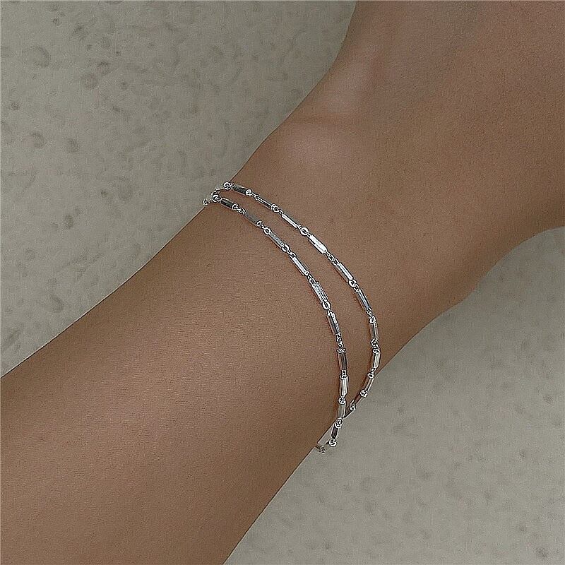 Layered bracelet - Sterling silver