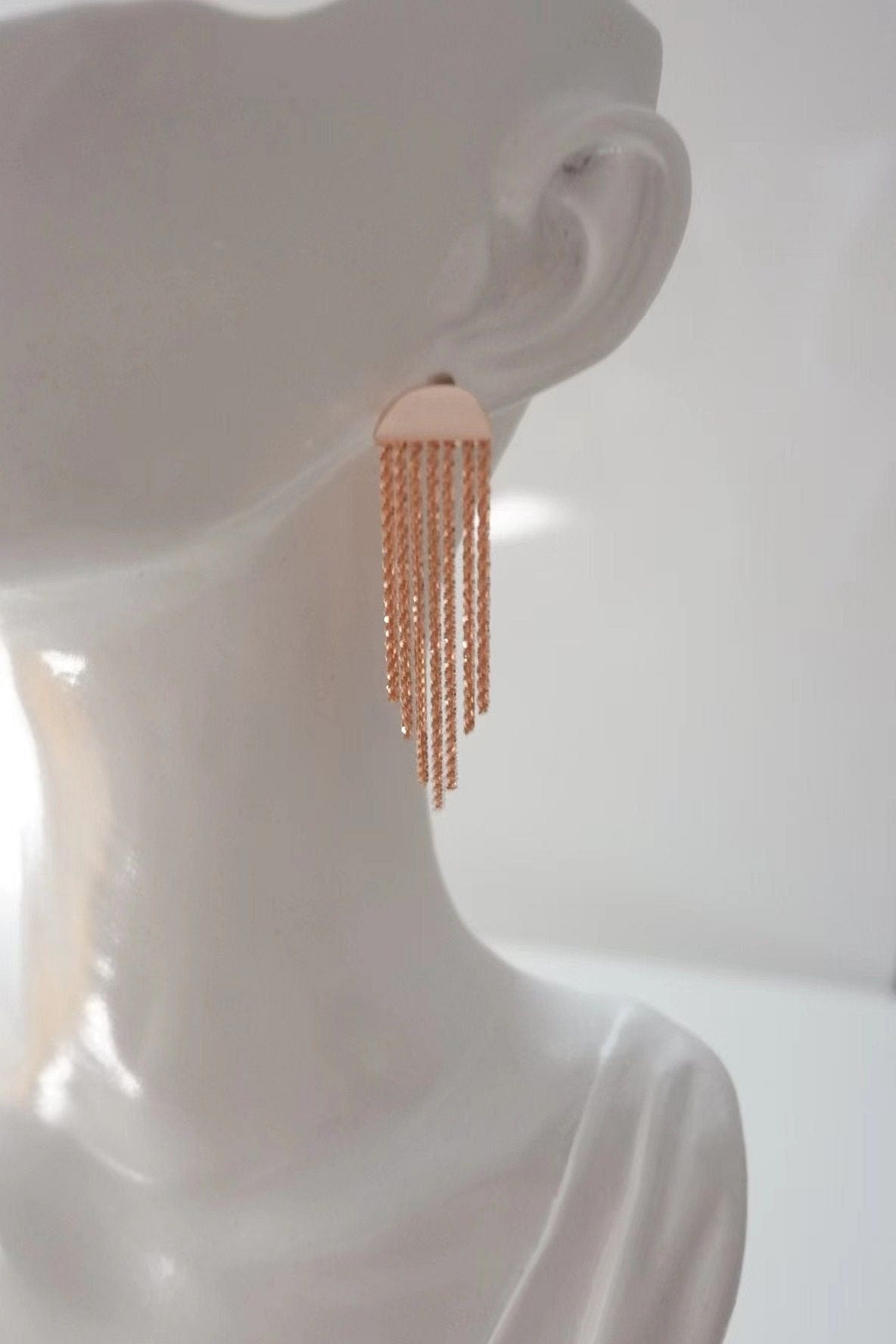 Sparkle Tassel Earrings - Sterling silver